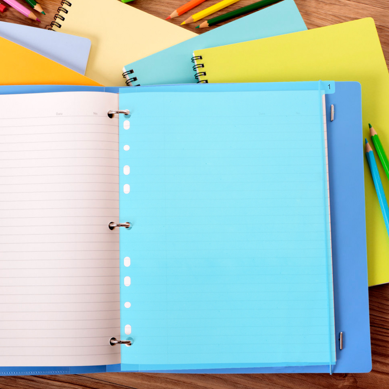 5Pcs Binder Dividers Colorful  - Tab Divider A4 recension och pris