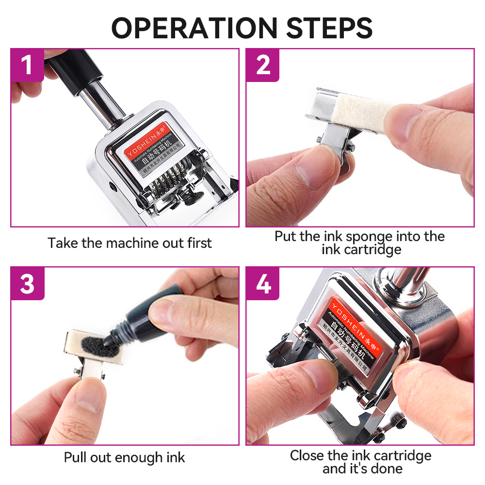 7 Digit Automatic Numbering Ma - Rubber Date Stamp recension och pris