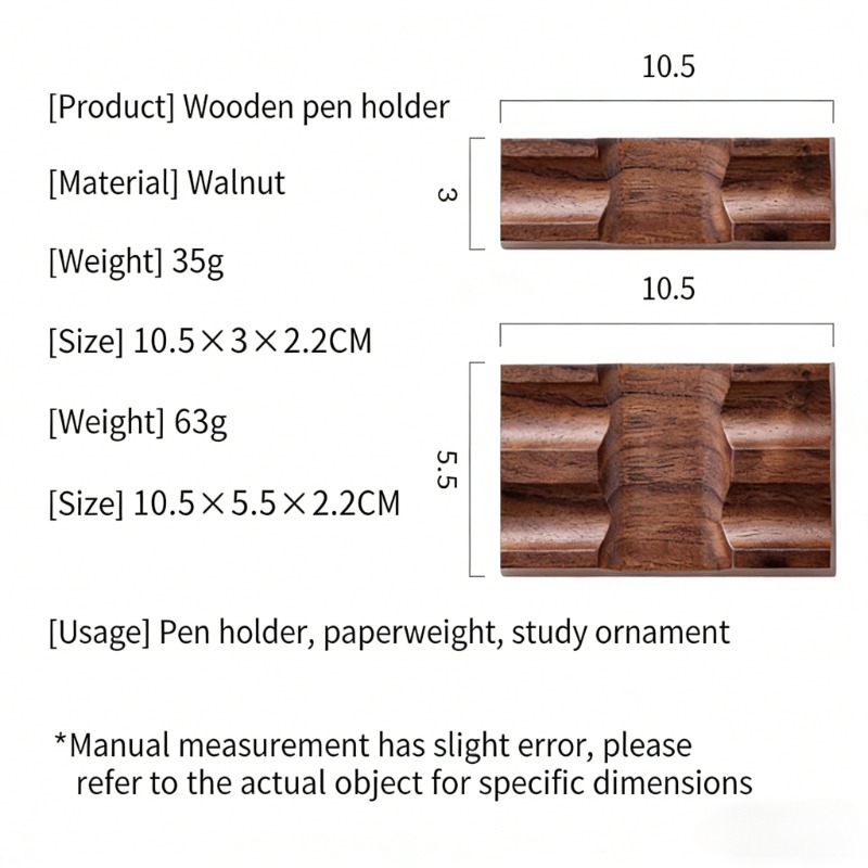 Walnut Wood Pen Holder Stand f - Pen Rest Single recension och pris