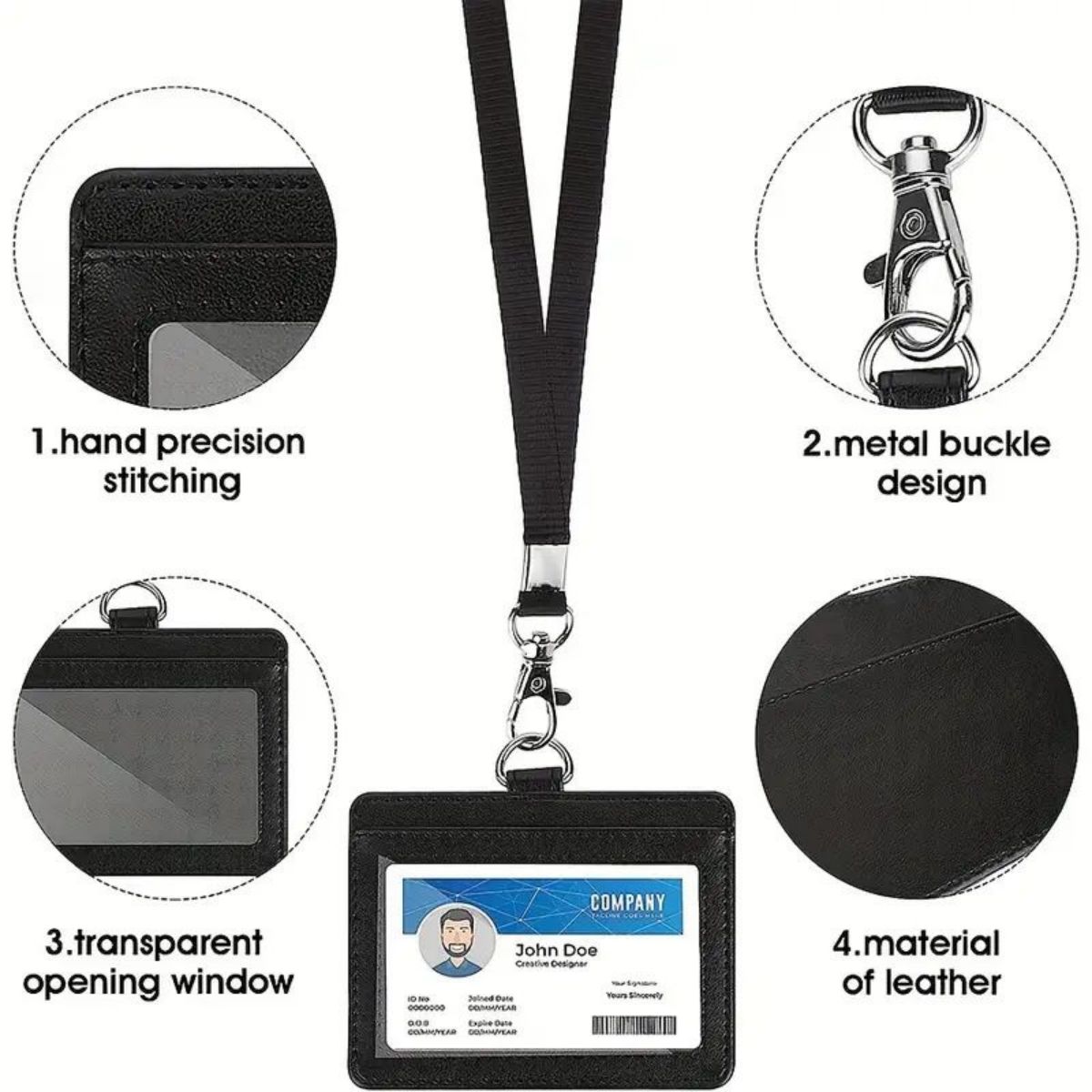 1 pc Horizontal ID badge holde - Index Card Holder recension och pris