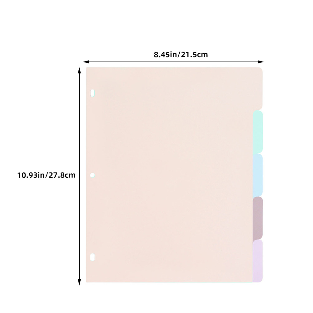 1Set Plastic Binder Dividers A - Tab Divider A4 recension och pris