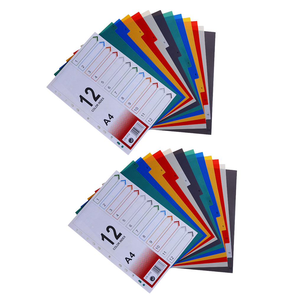 2Pcs Index Paper Refills Extra - Tab Divider A4 recension och pris