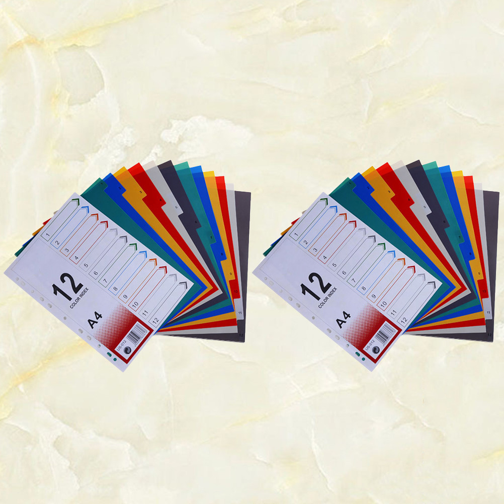 2Pcs Index Paper Refills Extra - Tab Divider A4 recension och pris