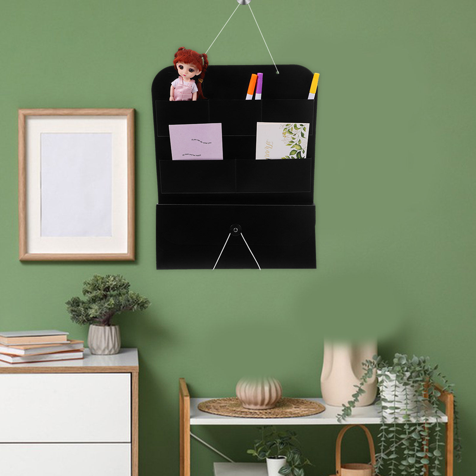 Hanging Wall File Organizer PP - Magazine Holder Rack recension och pris