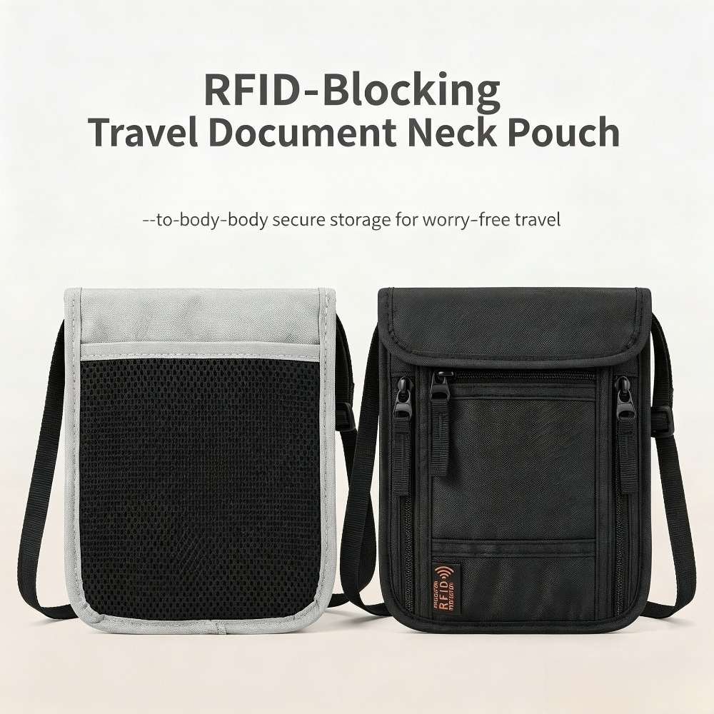 Travel Neck Wallet, RFID Block - Index Card Holder recension och pris