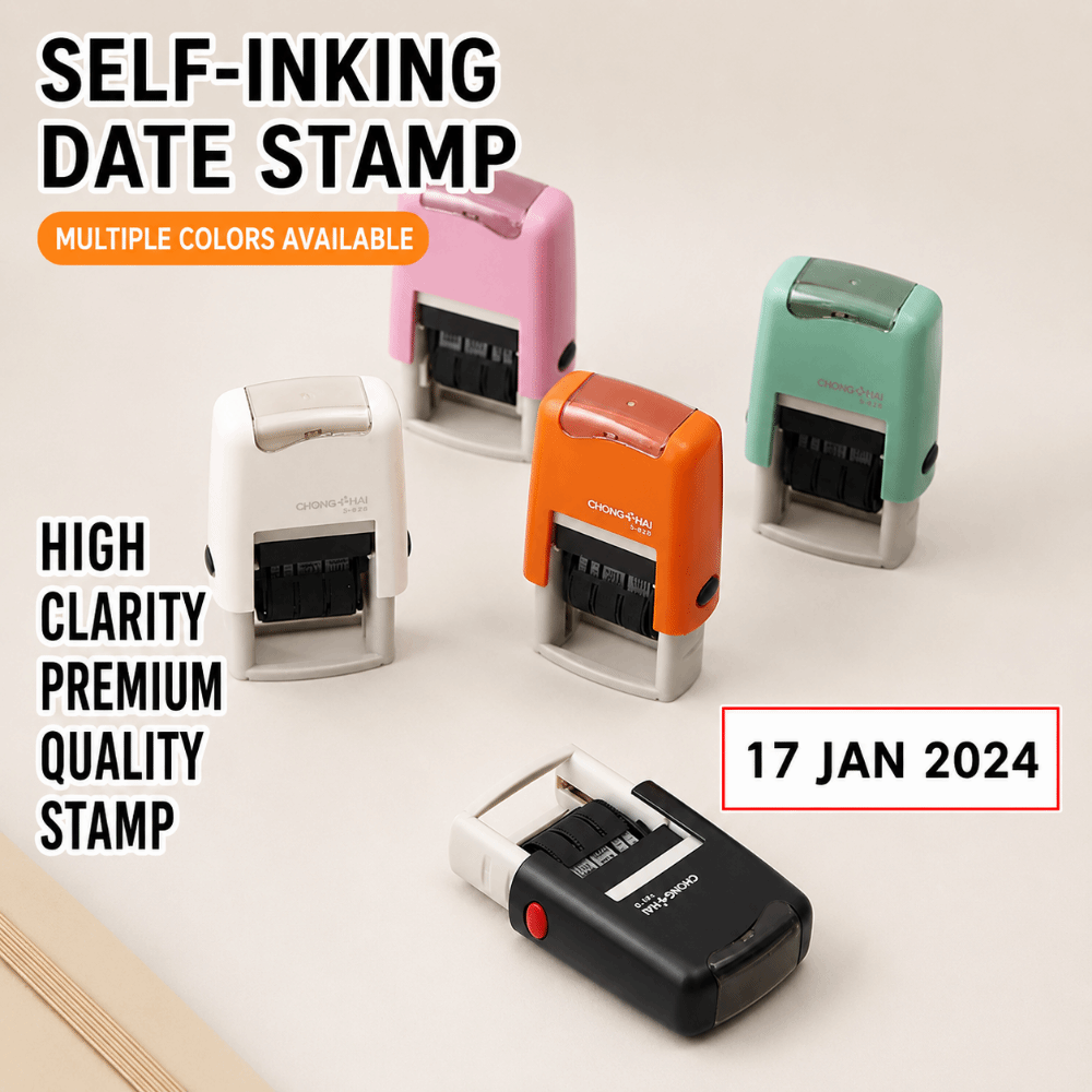 Automatic Ink Return Day-month - Rubber Date Stamp recension och pris