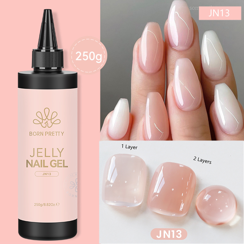 BORN PRETTY 250g Jelly Milky W - Gel Refill Pack recension och pris